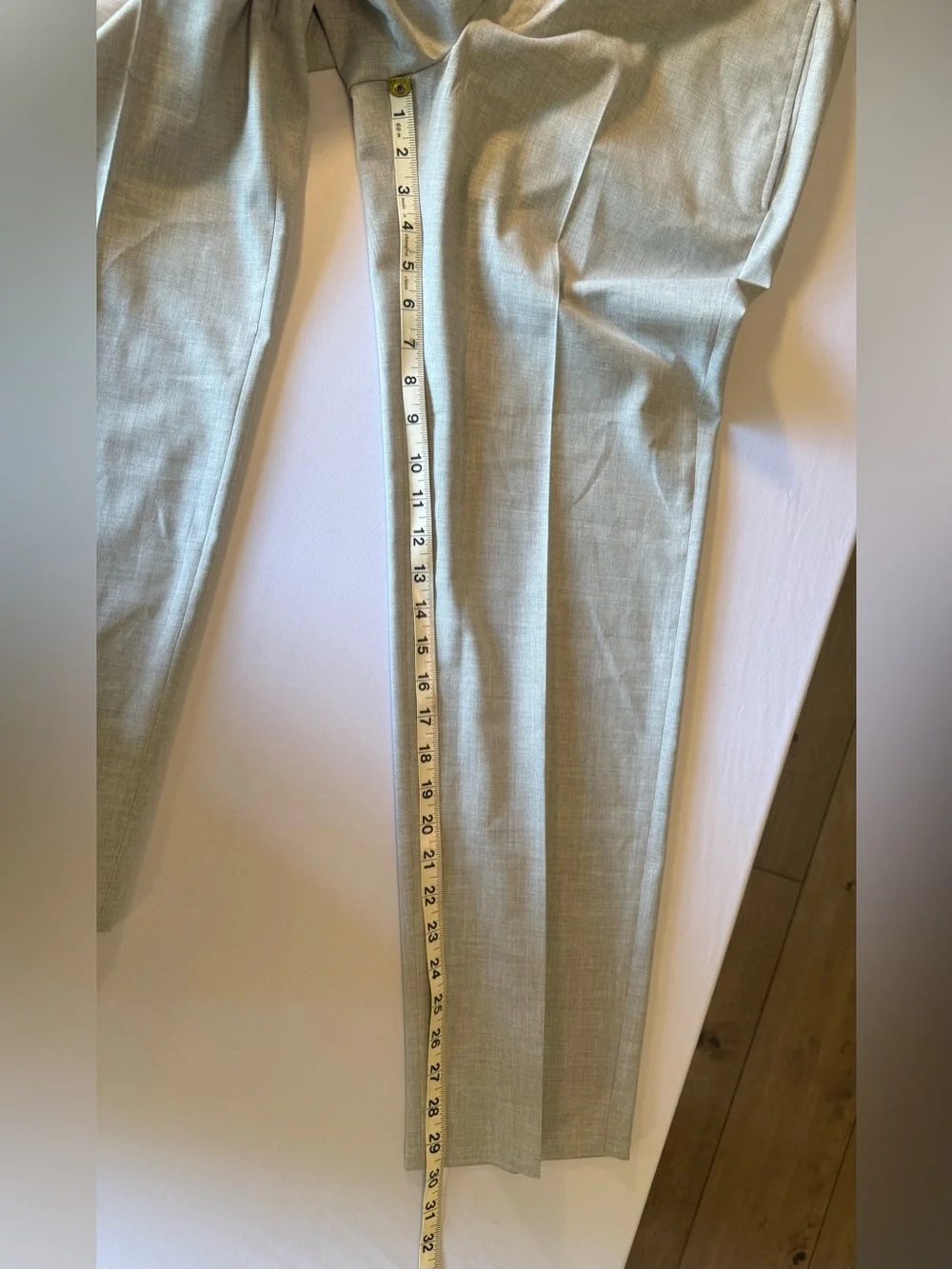 Ralph Lauren Men's Dress Golf Pants 34W X 30L Rn#90736 Light Gray Flat Front
